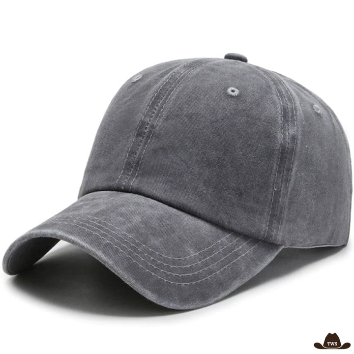 casquette jean vintage grise