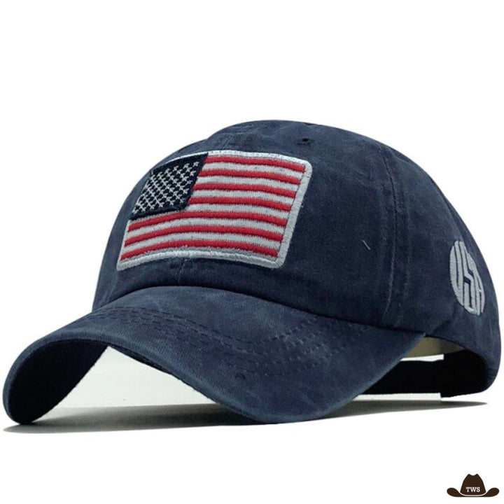 Casquette USA Homme Bleue