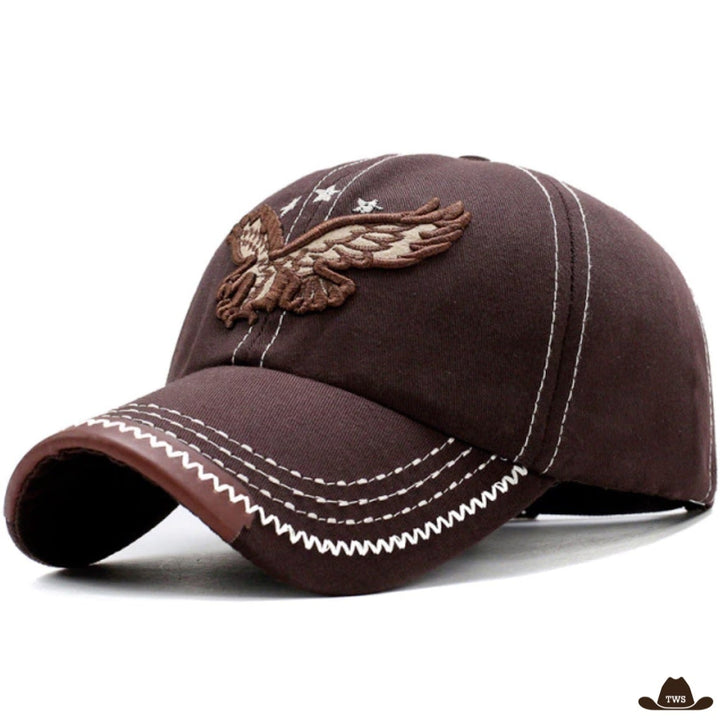 Casquette Western Marron