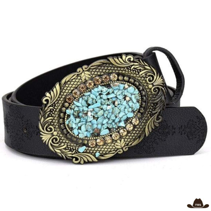 Ceinture Pierre Turquoise Western House