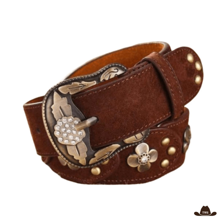 Ceinture boucle western femme