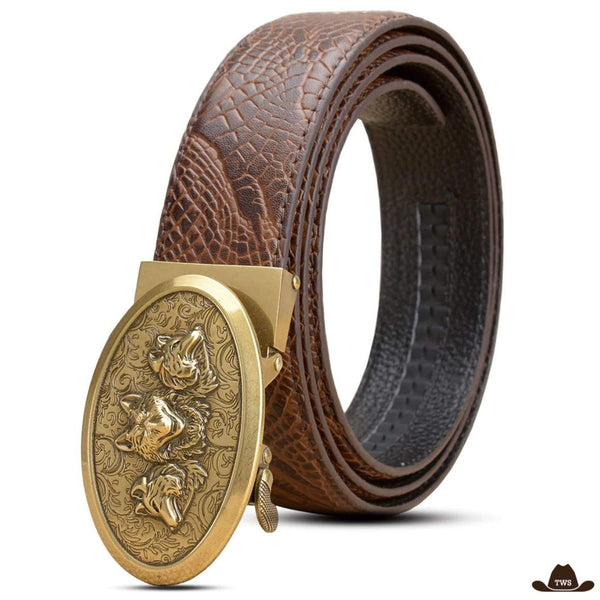 Ceinture Camel Boucle Western