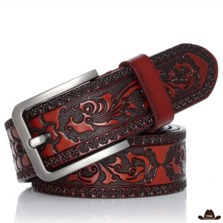 Ceinture Costume Cowboy - rouge foncé