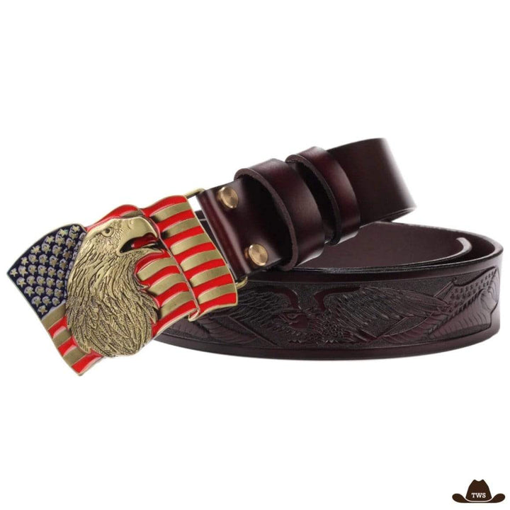 Ceinture en Cuir Country Américaine