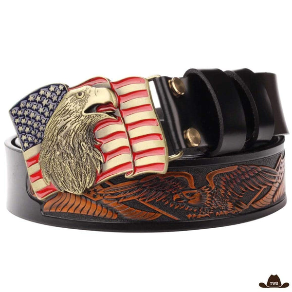 Ceinture Cuir Country Américaine