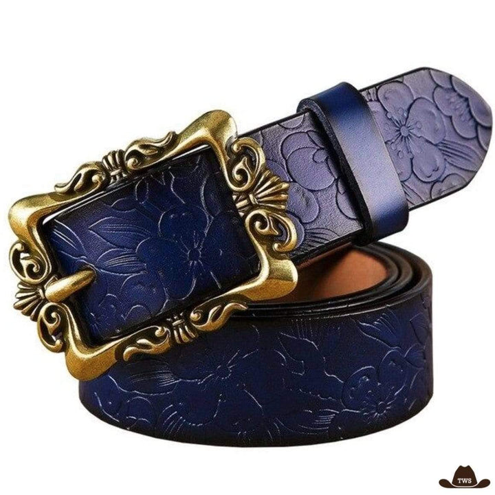 Ceinture Country Femme Bleue