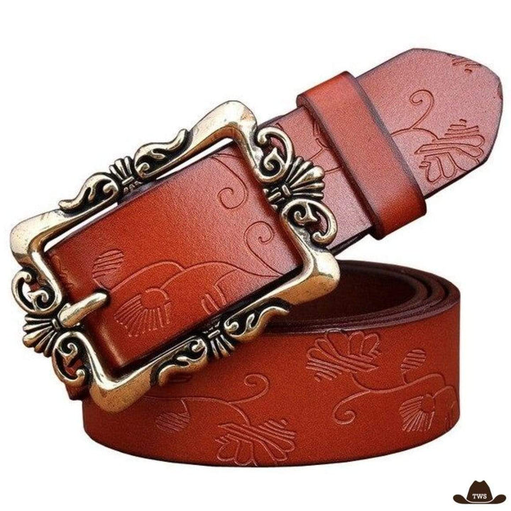 Ceinture Country Femme Marron Clair