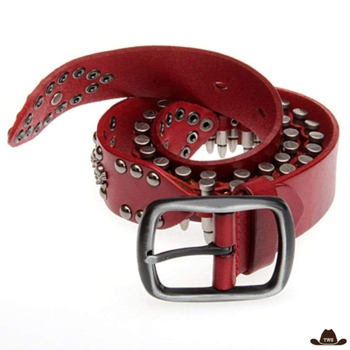 Ceinture Cowboy Avec Balles Rouge