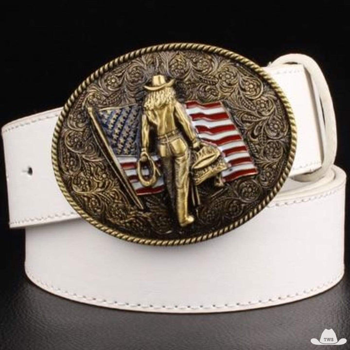 Ceinture Cowboy Femme - blanche