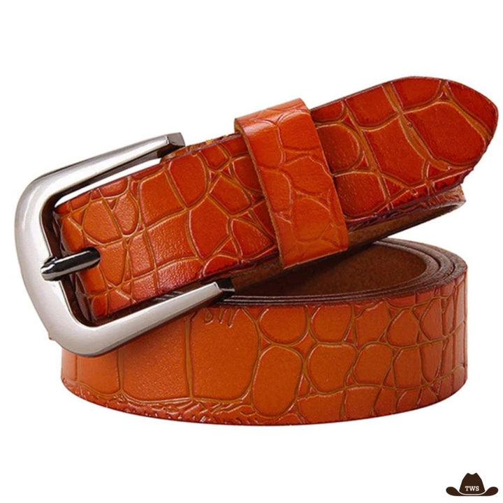 Ceinture Cowboy Femme Orange