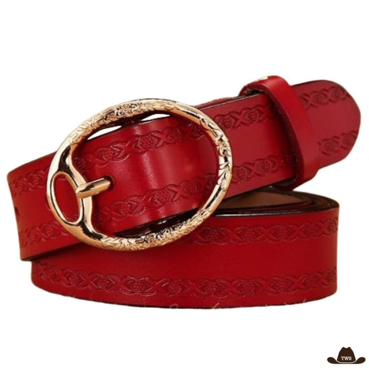 Ceinture Cowboy Femme en Cuir