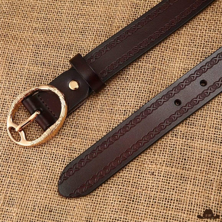 Ceinture Cowboy Femme Cuir