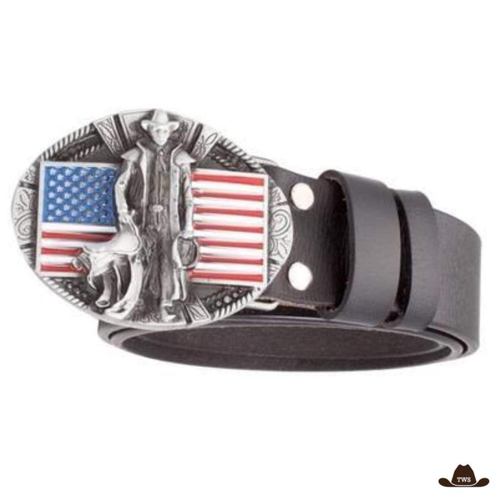 Ceinture cowboy homme - noir