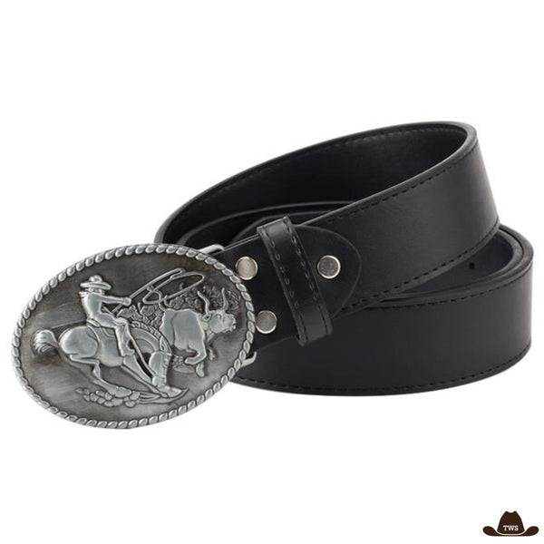 ceinture cowboy pas cher noire