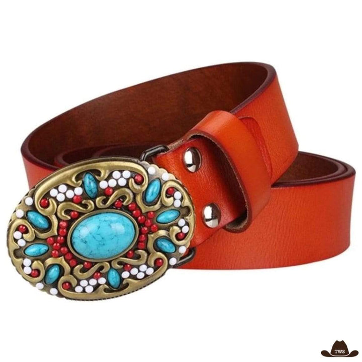 Ceinture de Cowboy Turquoise