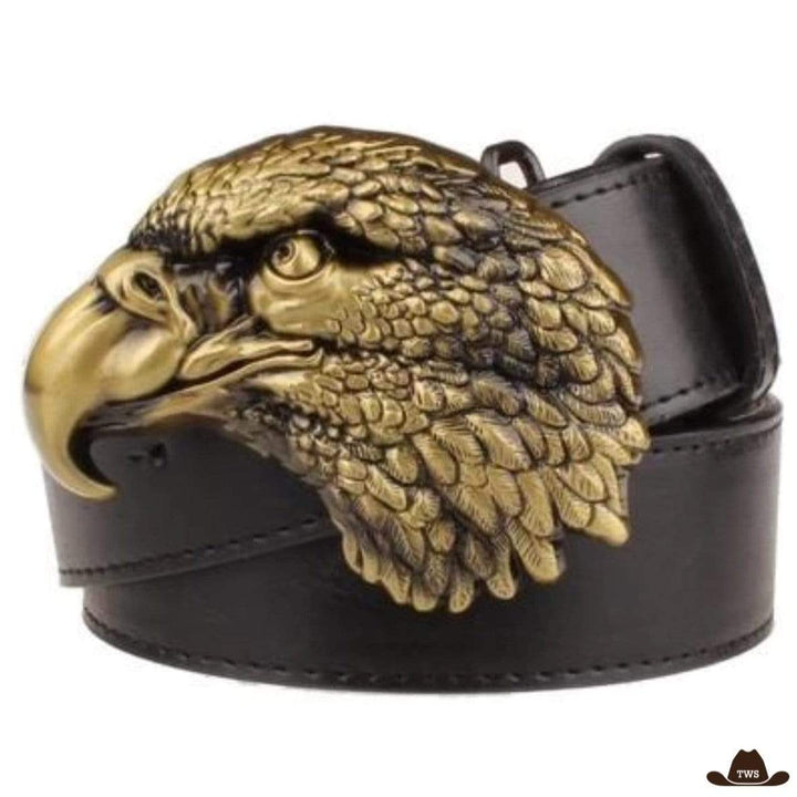 Ceinture Cowboys Tête d'Aigle Noire