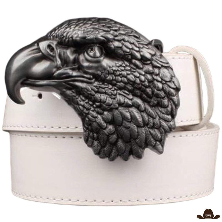 Ceinture Cowboys Tête d'Aigle Blanche