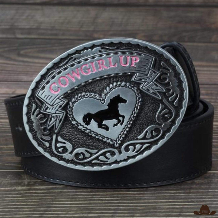 ceinture cowboy femme pas cher - noir