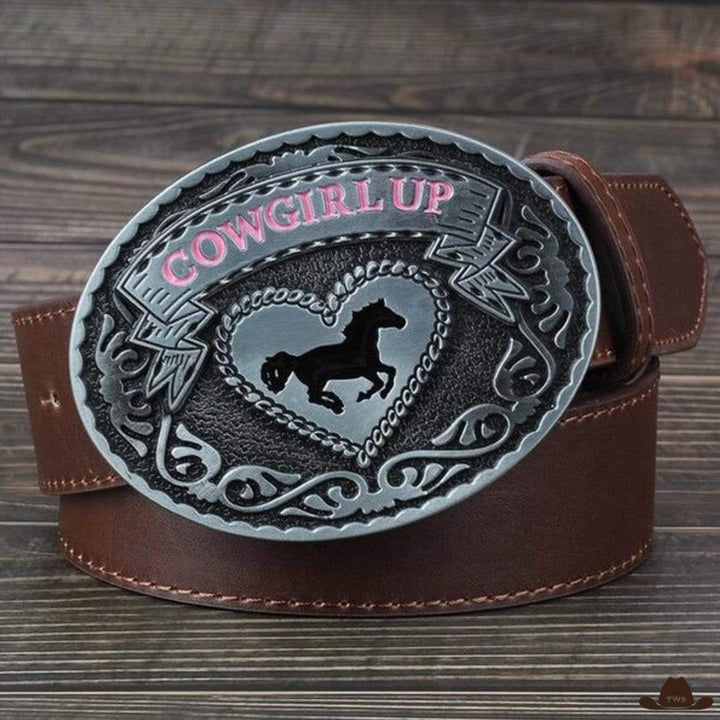 ceinture cowboy femme pas cher - marron