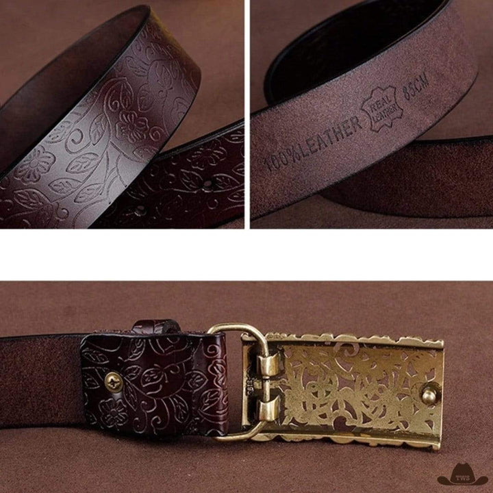 Ceinture Cuir Femme Western