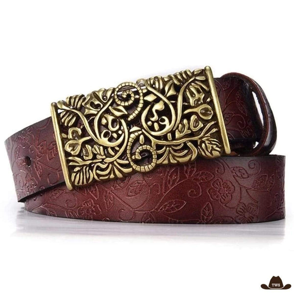 Ceinture Cuir Western Femme