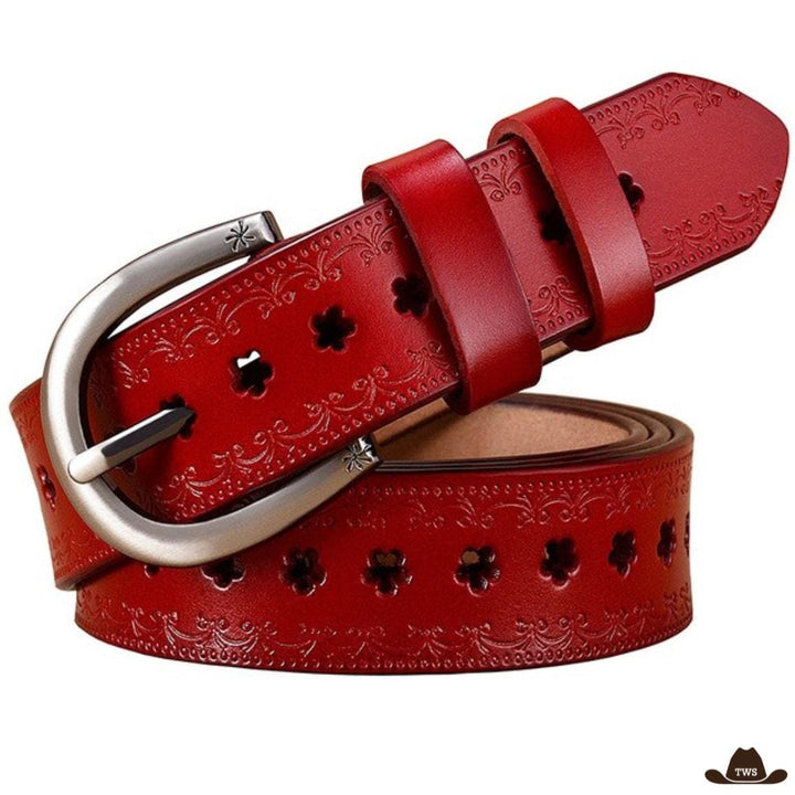 Ceinture Cuir Western Femme