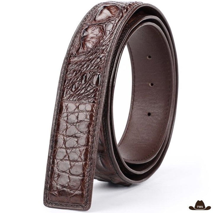 Ceinture Cuir Western Sans Boucle