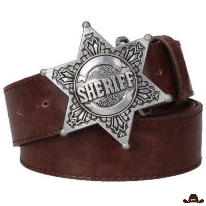 Ceinture Cowboy Déguisement - marron argenté