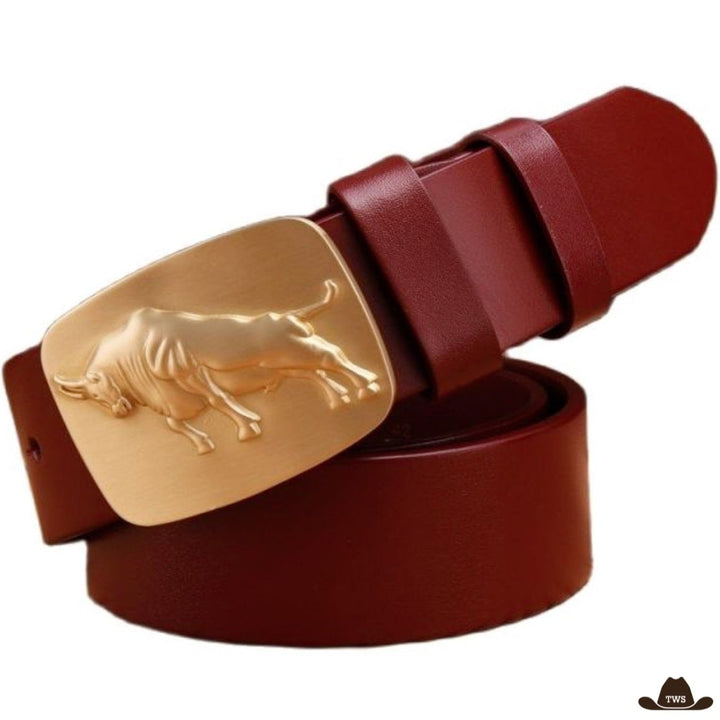 Ceinture de Western Couleur Bordeaux