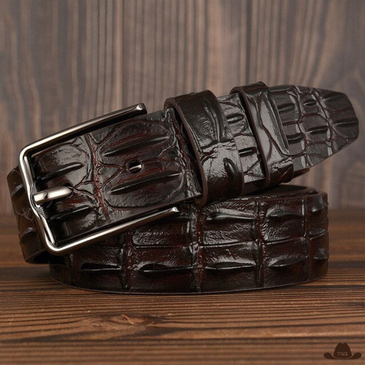 Ceinture de Western Homme Marron