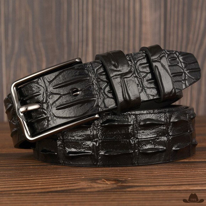 Ceinture de Western Homme Noire