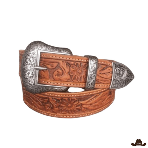 Ceinture western marron