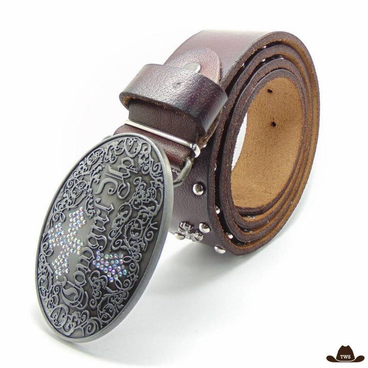 Ceinture Western Marron Femme