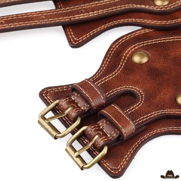 Ceinture Femme Double Boucles Western