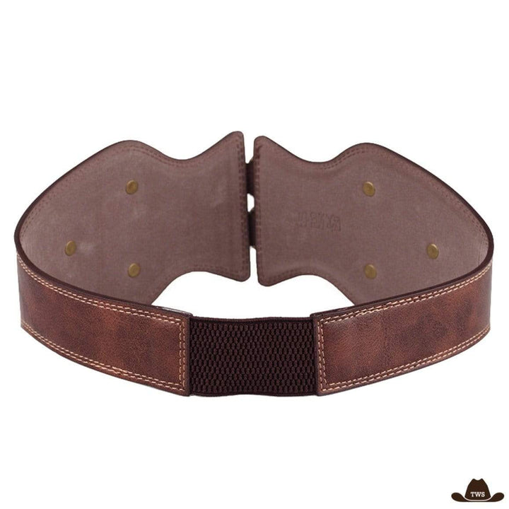 Ceinture Double Boucles Western pour Femme