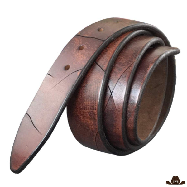 ceinture cuir country pour boucle amovible