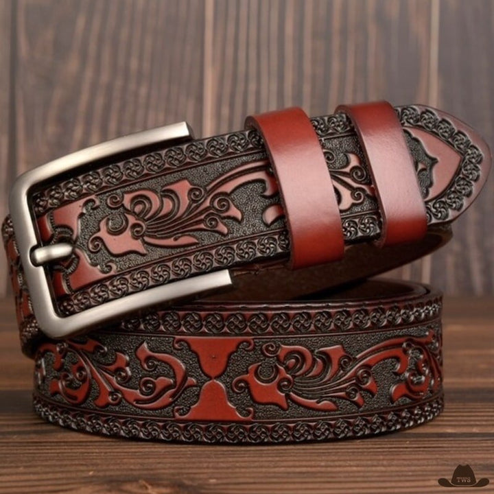 Ceinture de Cuir Style Western