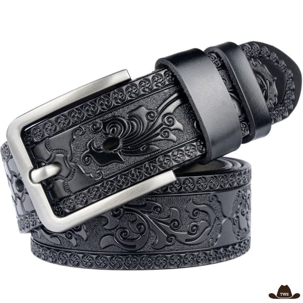 Ceinture en Cuir Style Western