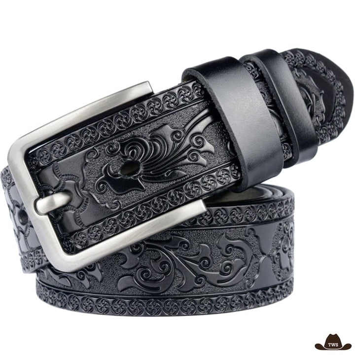 Ceinture en Cuir Style Western