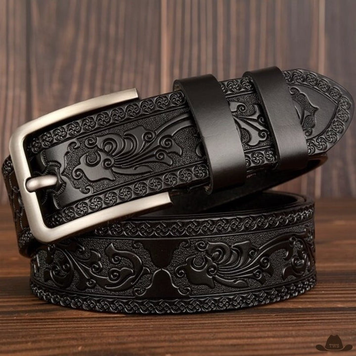 Ceinture Cuir Style Western