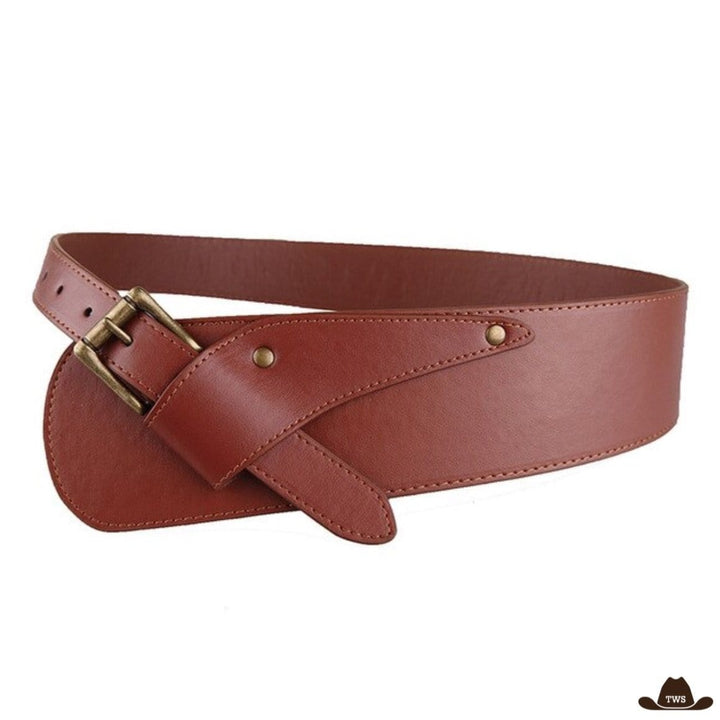 Ceinture Femme Style Western Marron