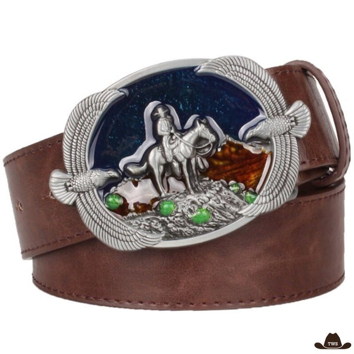 Ceinture Homme Western Marron