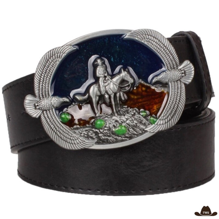 Ceinture Homme Western Noire