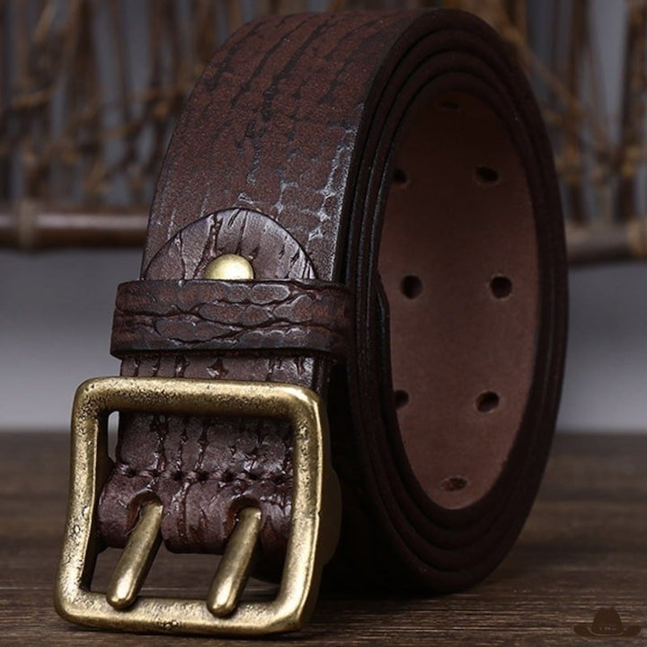 Ceinture Large de Cowboy Cuir