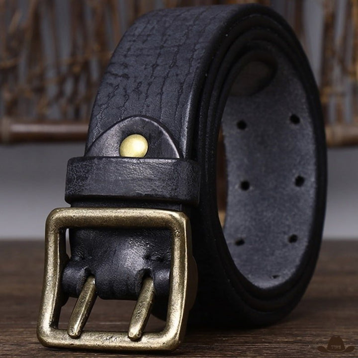 Ceinture Large Cowboy en Cuir