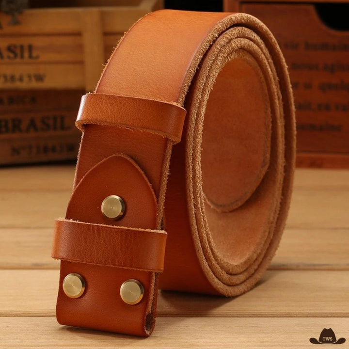 Ceinture Pour Boucle Country Marron