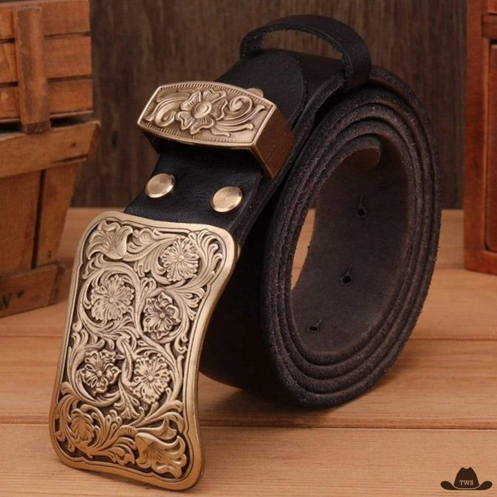 Ceinture Cuir Western