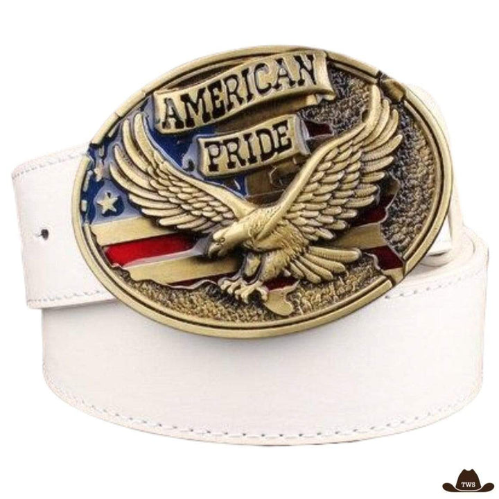 Ceinture Western Américaine Blanche