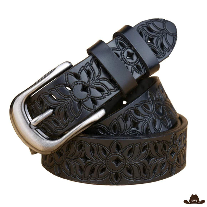 Ceinture Western Cuir Repoussé