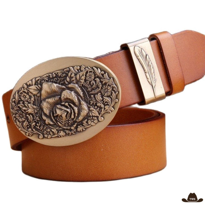 Ceinture Western Femme Orange